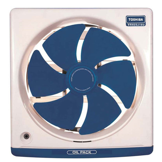 شفاط هواء مطبخ توشيبا مع درج لتجميع الزيوت 25 سم (30 سم × 30 سم) VRH25J10 - أزرق/كريمي